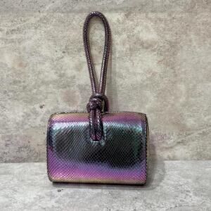 Iridescent Snakeskin Mini Bag